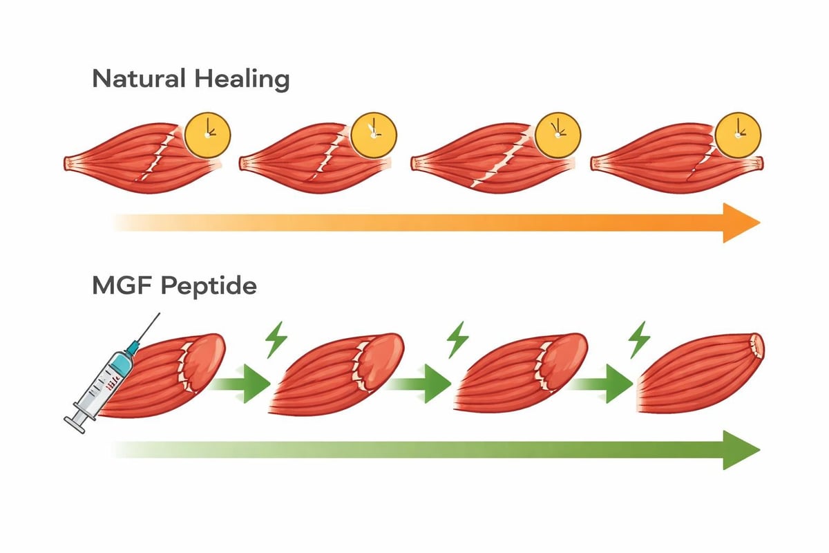MGF peptide injury recovery timeline