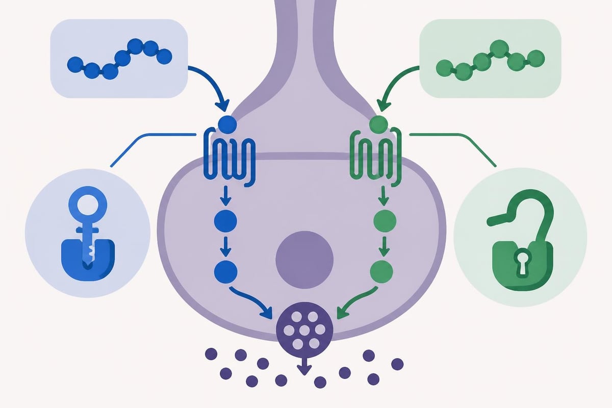 Growth hormone peptide receptor mechanisms