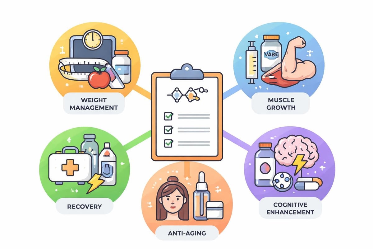 Peptide application categories