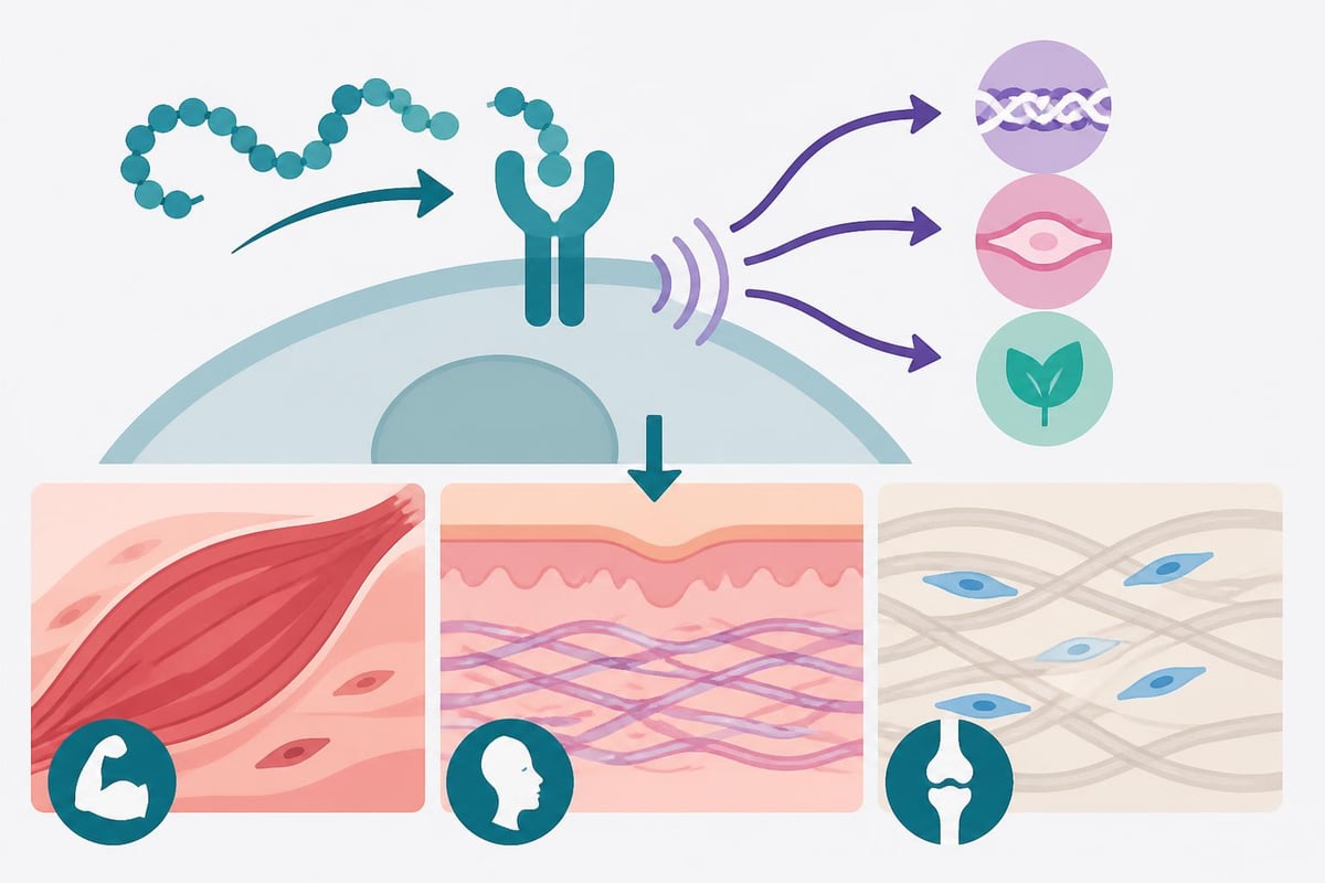 Biomimetic peptide cellular mechanisms