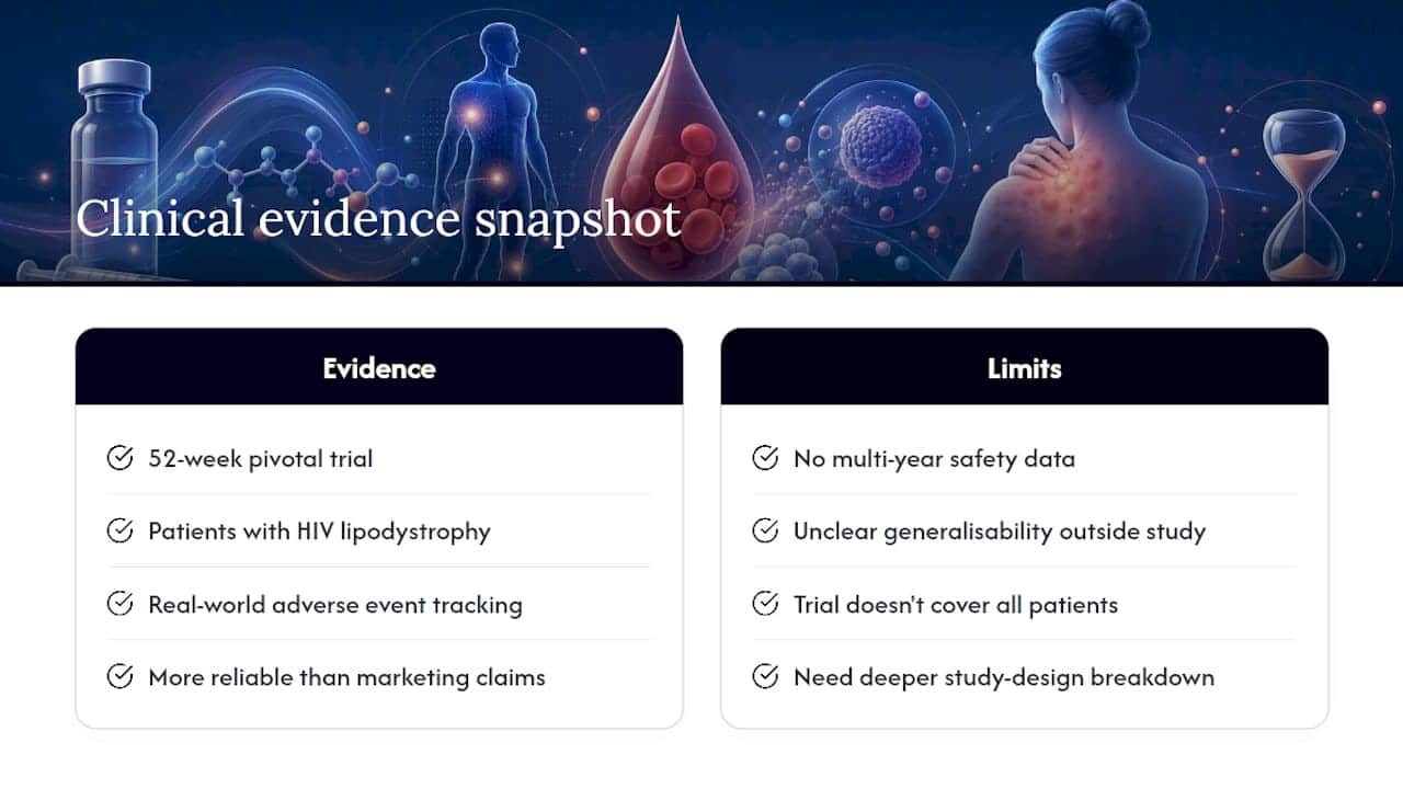 Clinical evidence summary: what the trials actually showed — overview diagram