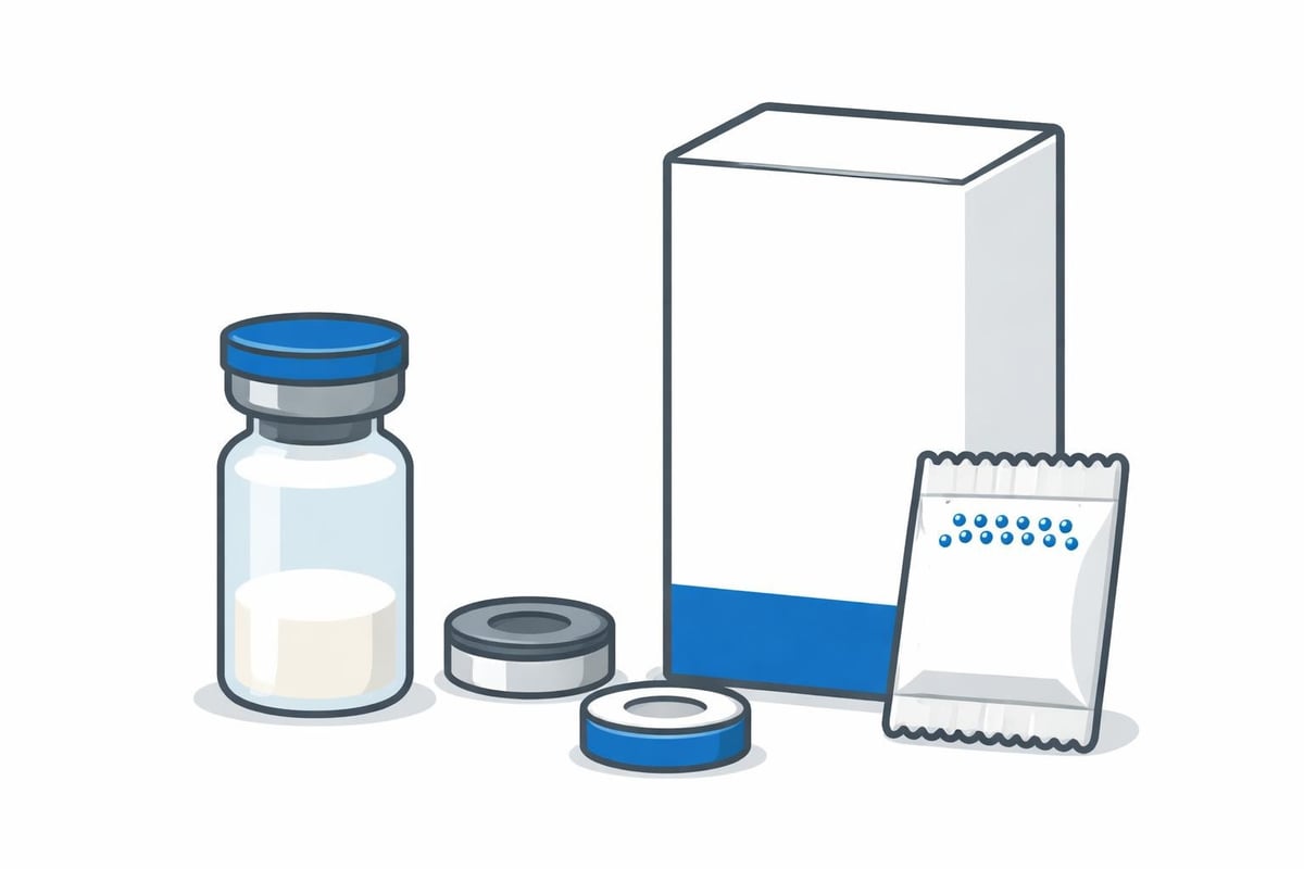 HGH vial components