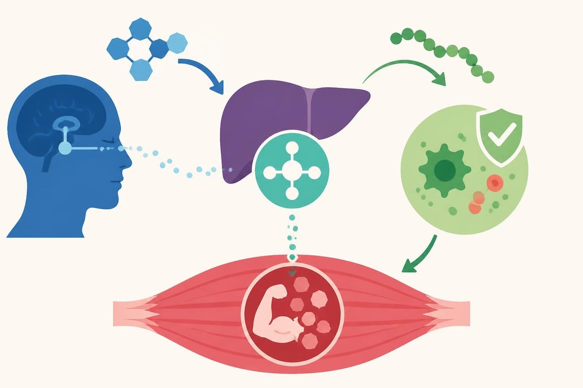 Muscle growth peptides mechanism