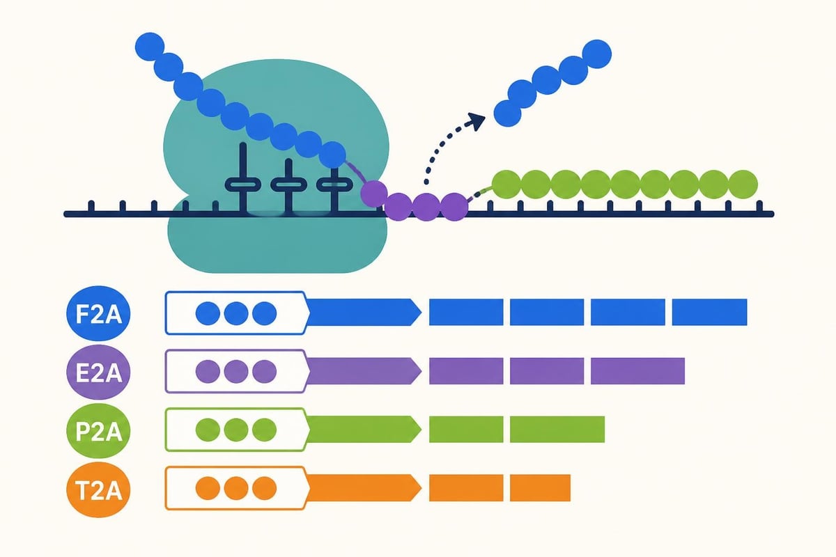 2A peptide mechanism
