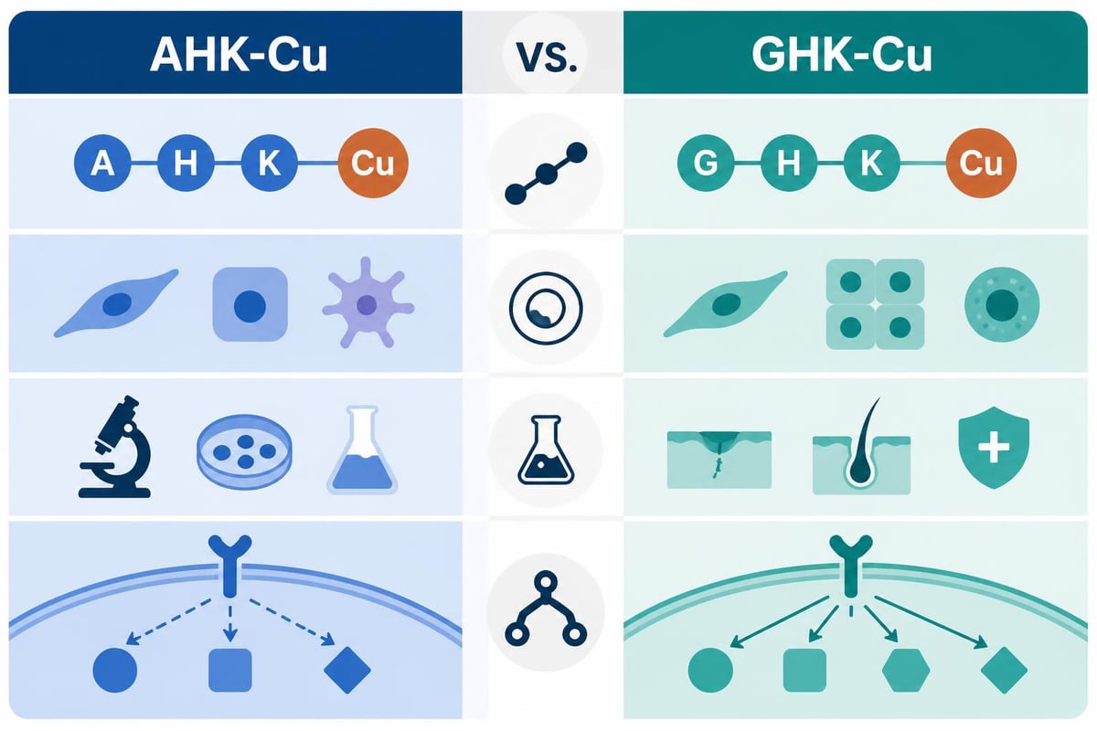 Peptide comparison chart