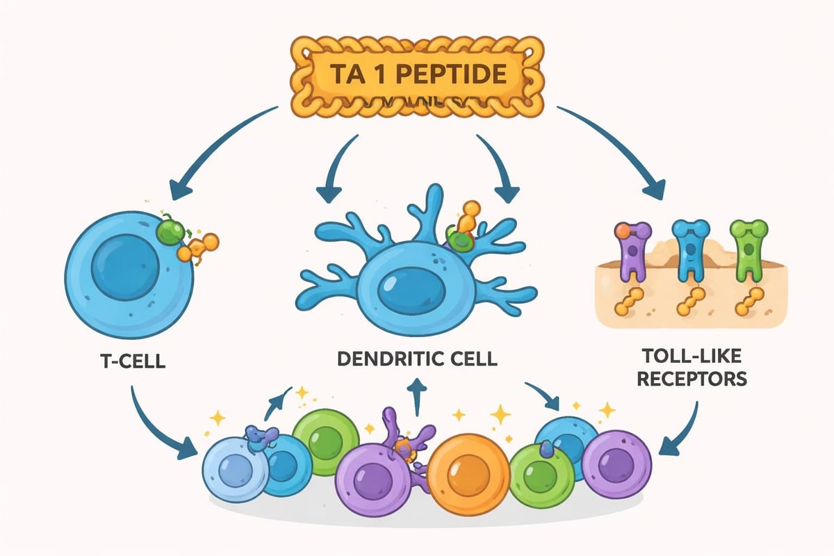 TA 1 peptide immune pathways