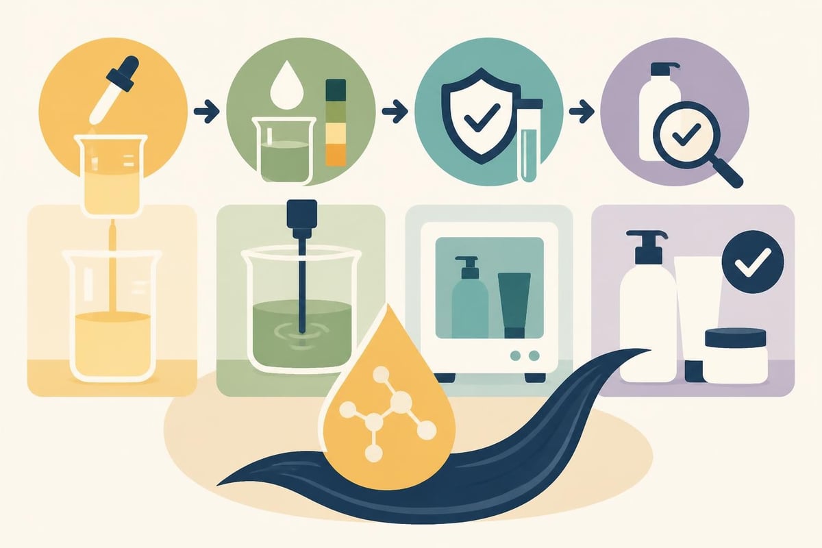 Hair care formulation process