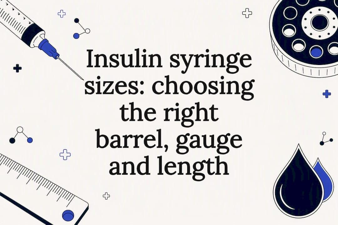 Insulin syringe sizes: choosing the right barrel, gauge and length