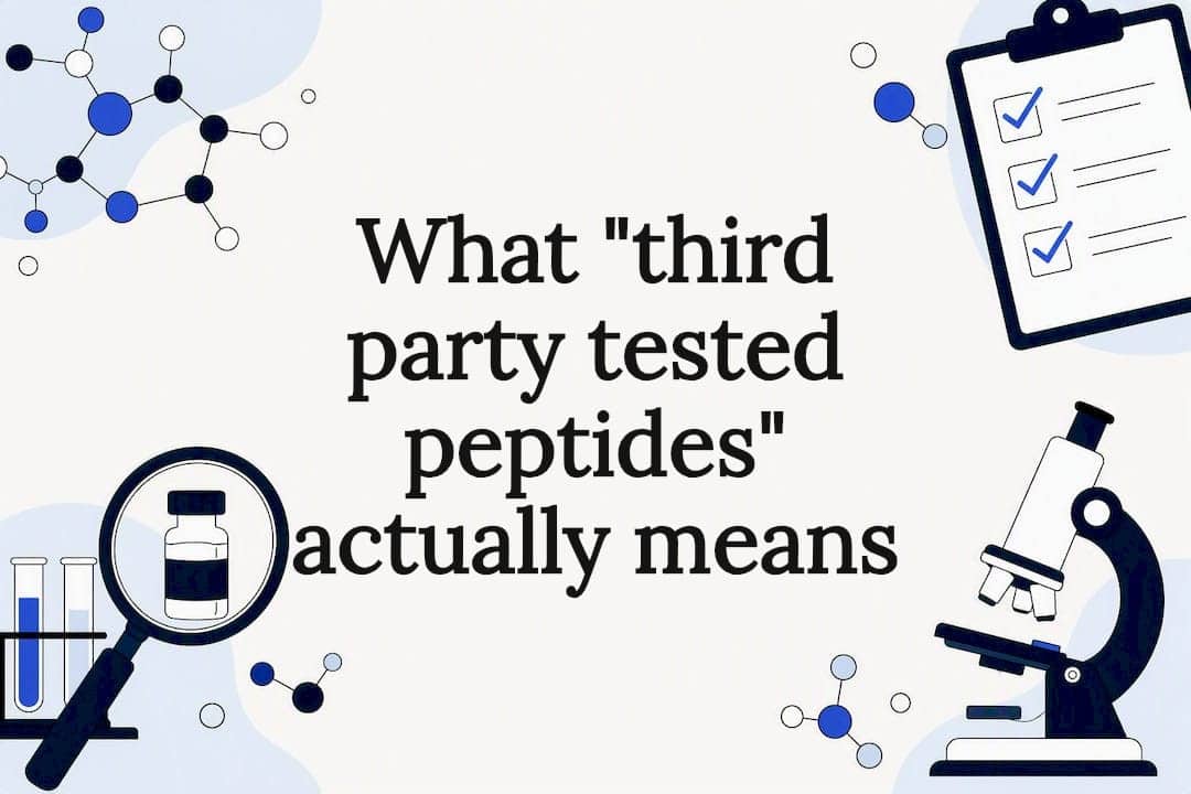 What &ldquo;third party tested peptides&rdquo; actually means