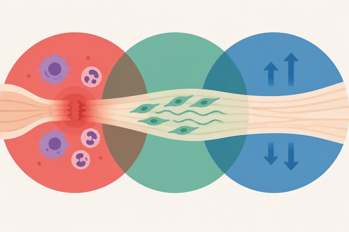Tendon healing phases