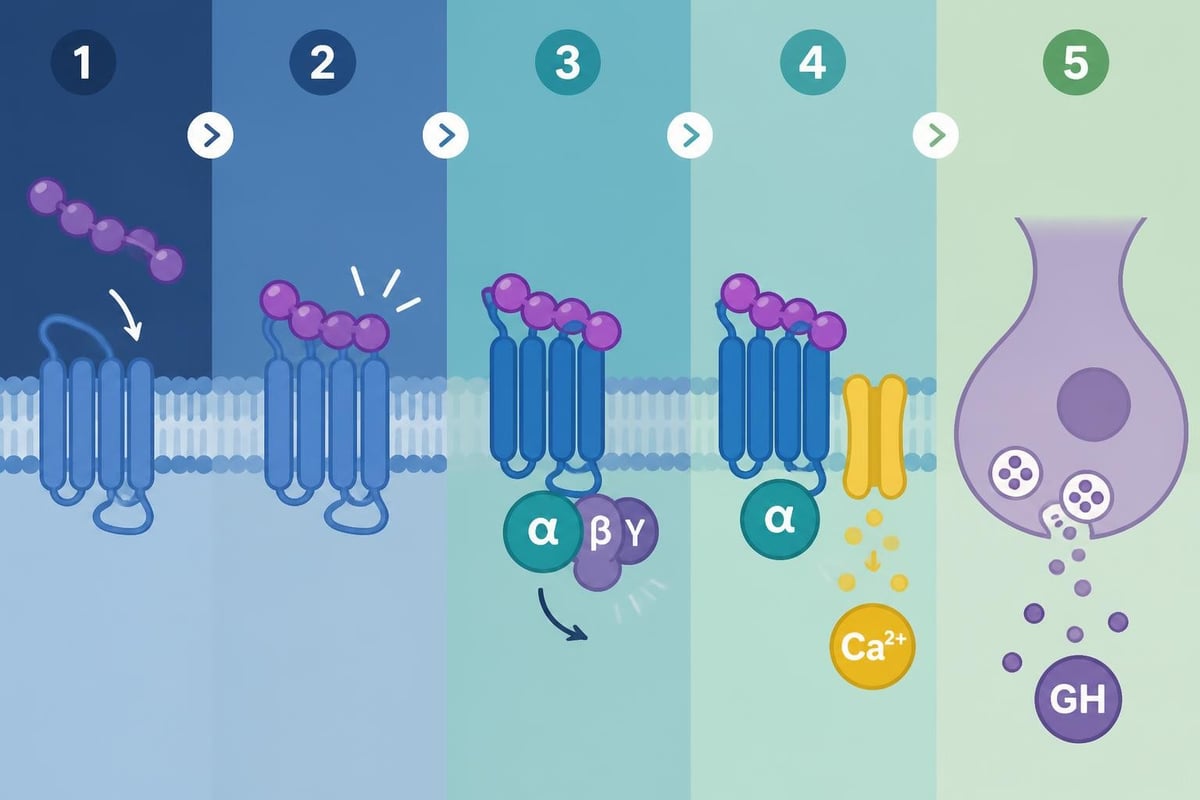GHRP-6 receptor binding mechanism