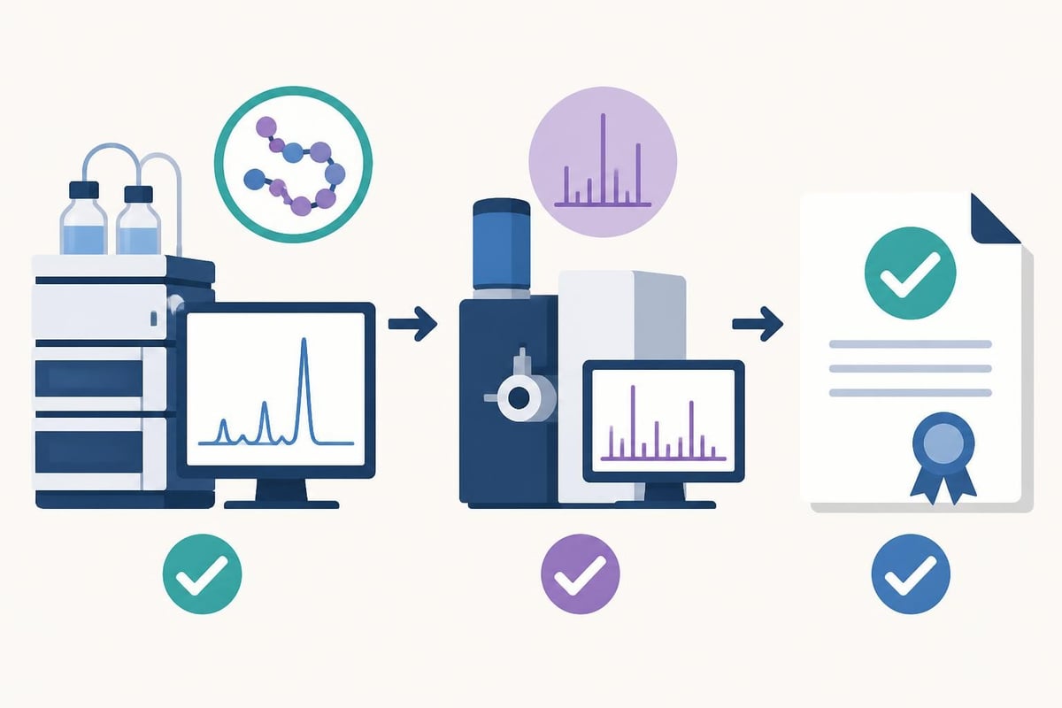 Peptide quality testing process