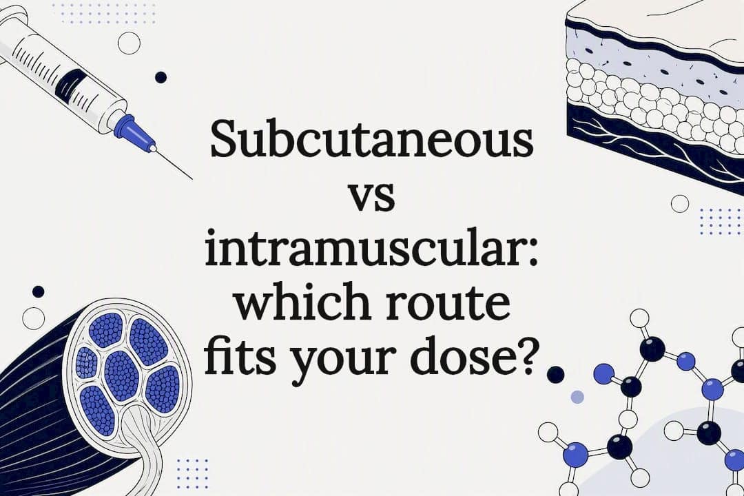 Subcutaneous vs intramuscular: which route fits your dose?