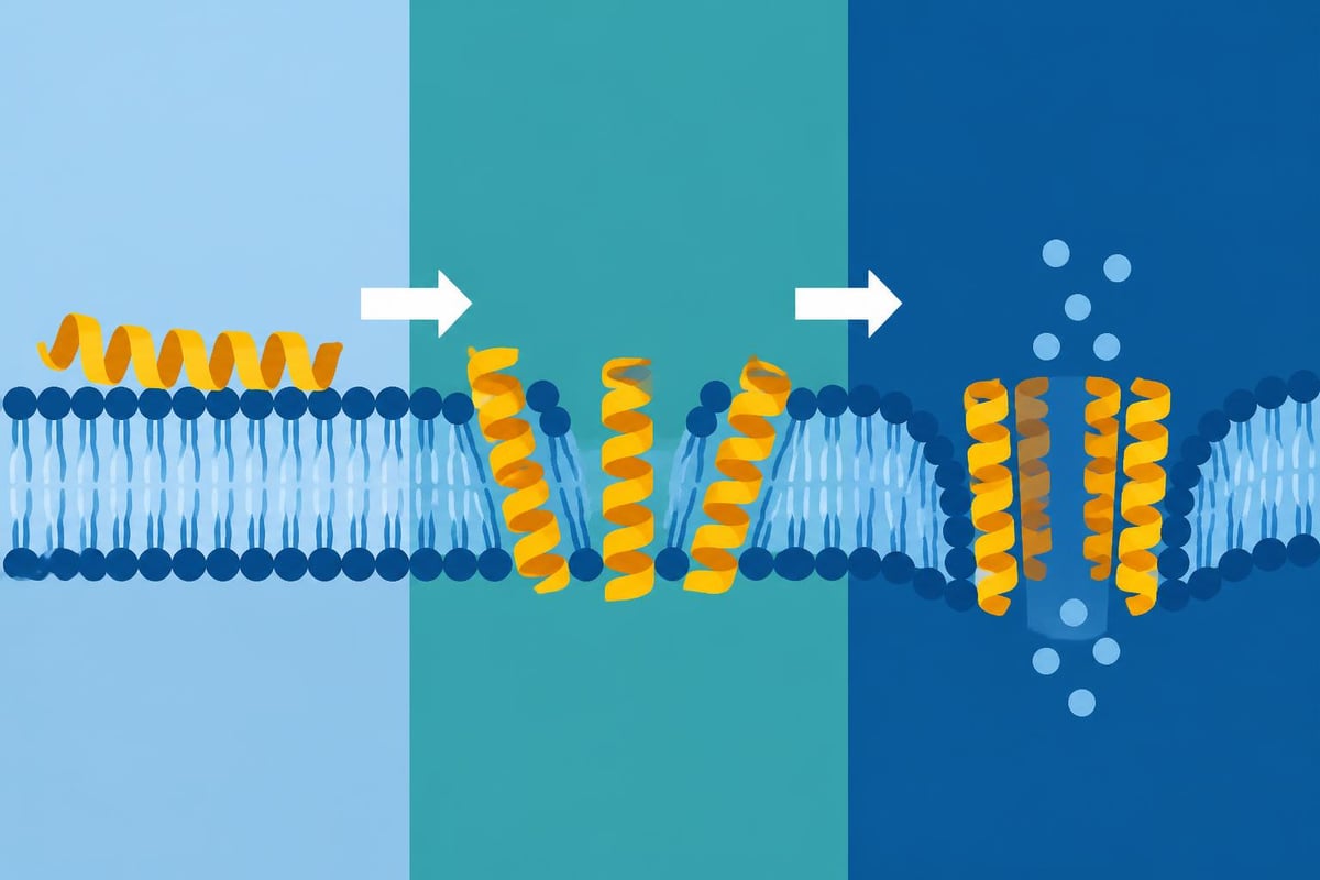 Melittin membrane interaction