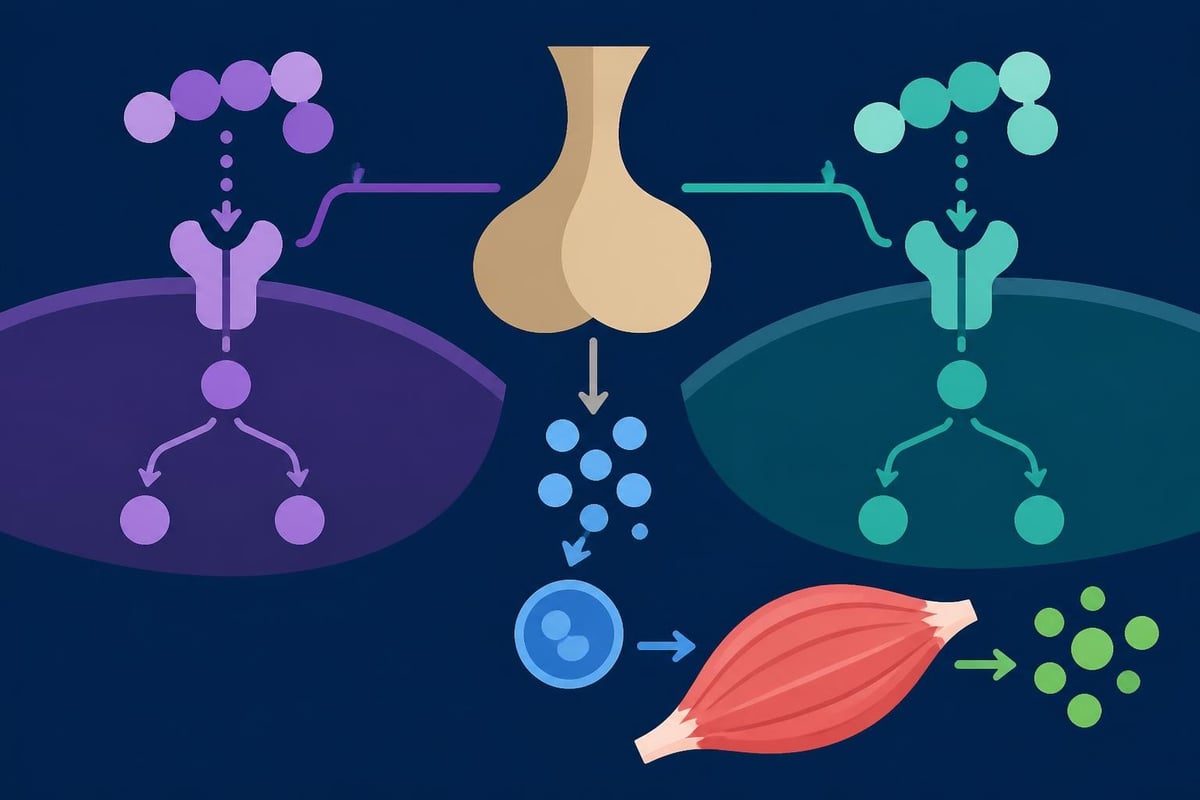 Growth hormone peptide pathways