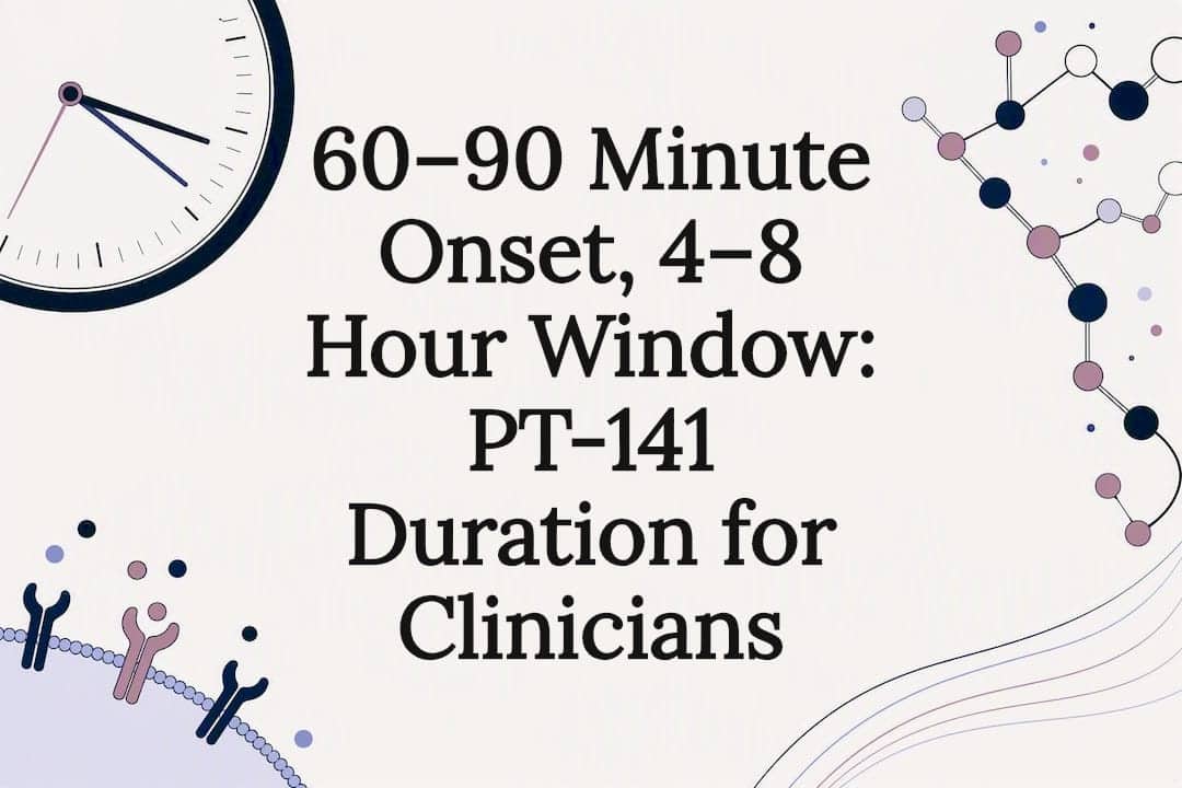 60&ndash;90 Minute Onset, 4&ndash;8 Hour Window: PT-141 Duration for Clinicians