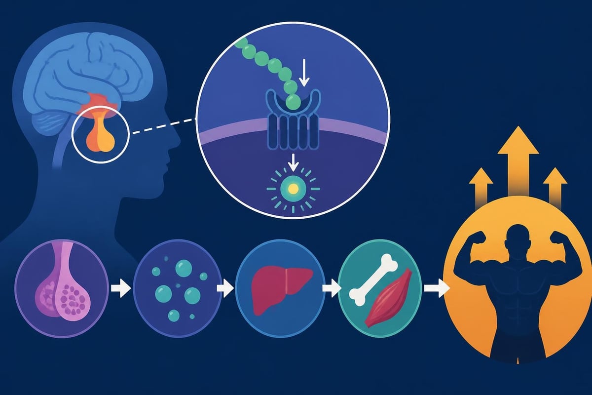 Growth hormone peptide pathway