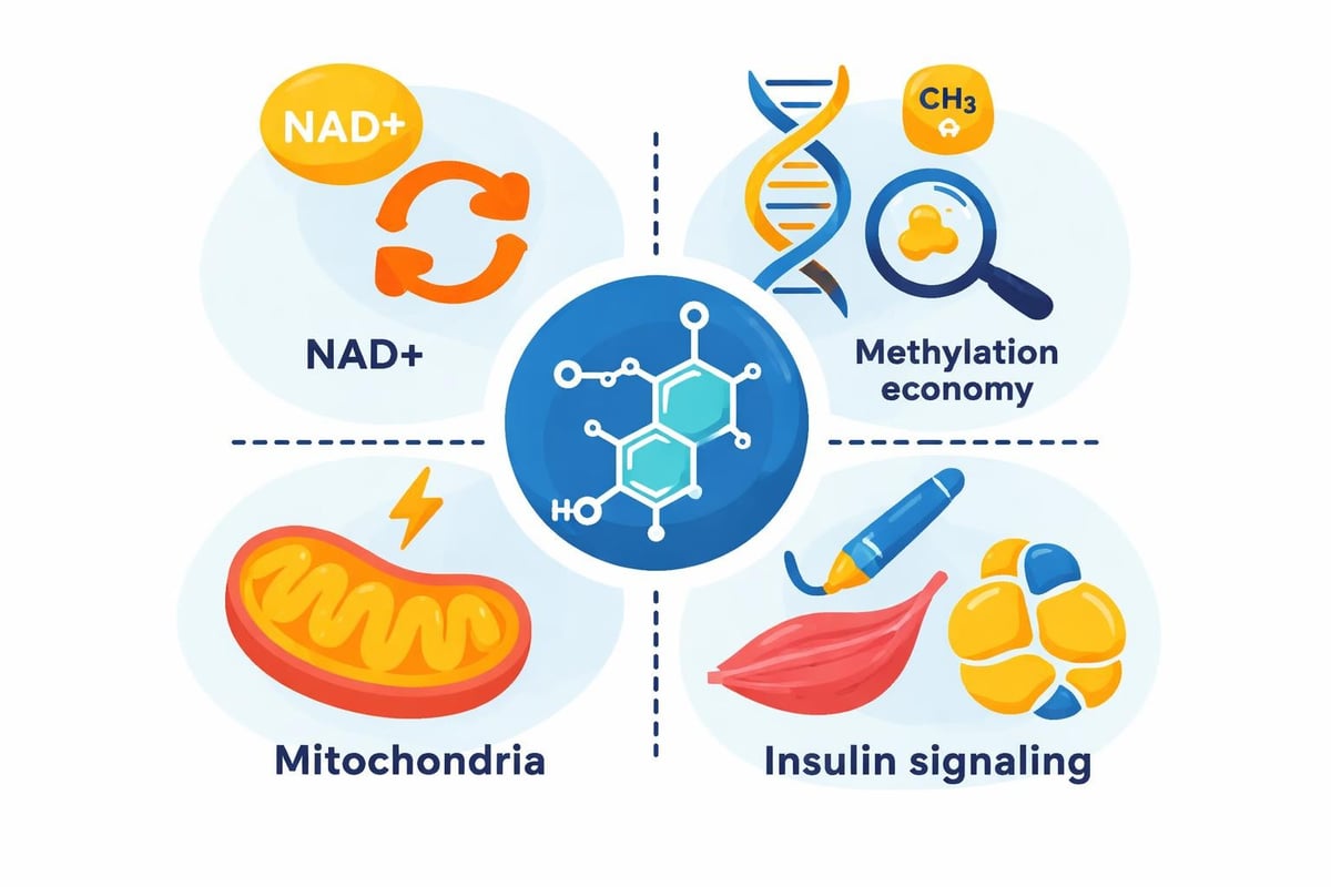 Metabolic pathways diagram