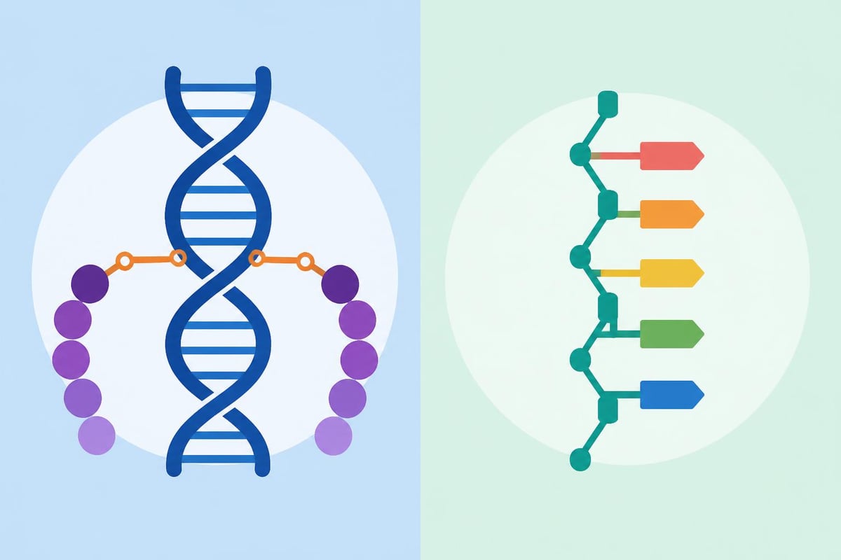 DNA peptide versus PNA molecular structure