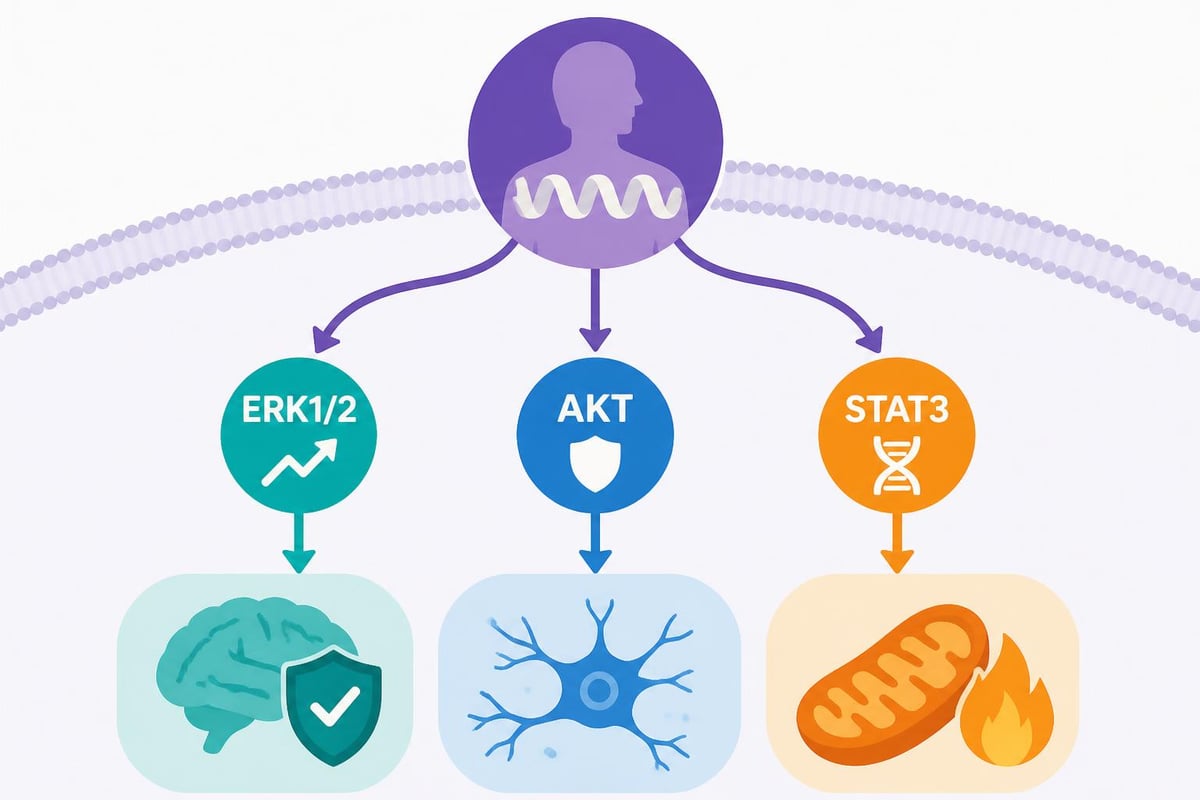 Humanin peptide signaling pathways