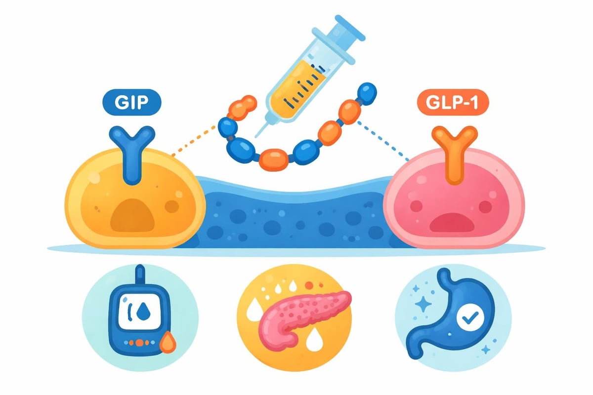 Tirzepatide dual receptor mechanism
