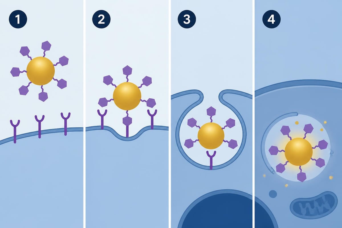 Gold peptide cellular delivery