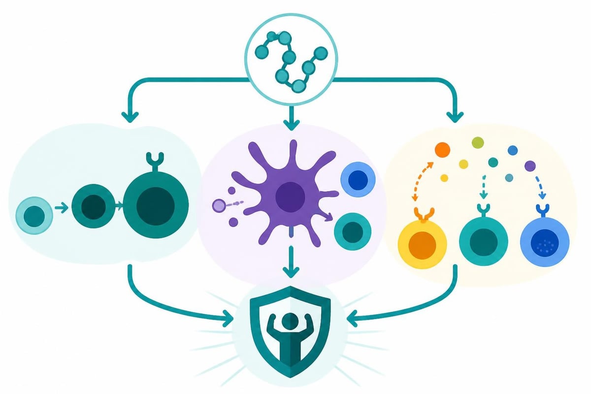Thymosin alpha 1 immune pathway