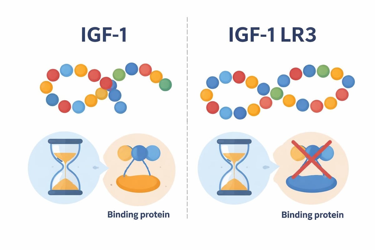 IGF-1 variants comparison