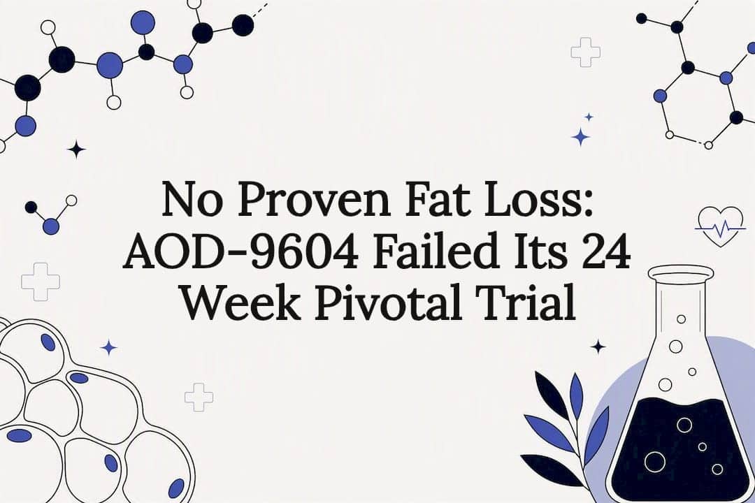 No Proven Fat Loss: AOD-9604 Failed Its 24 Week Pivotal Trial
