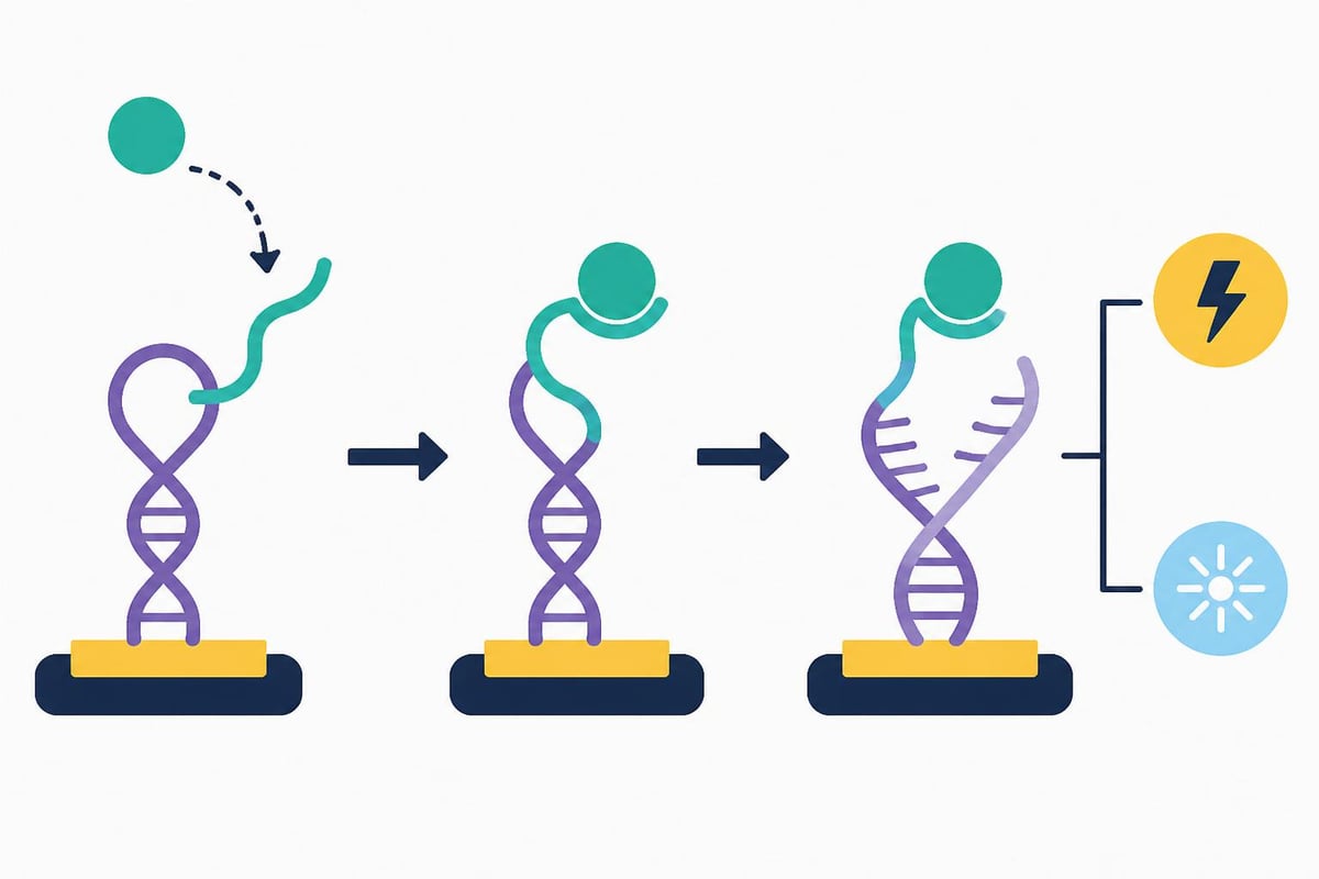 DNA peptide biosensor mechanism