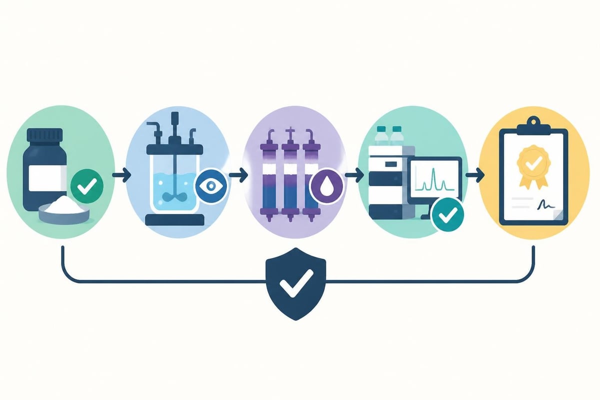 Peptide quality control workflow