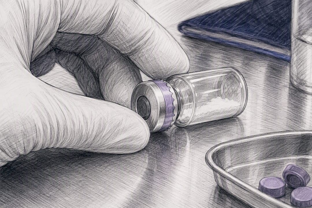 Anonymous peptide vial quality inspection