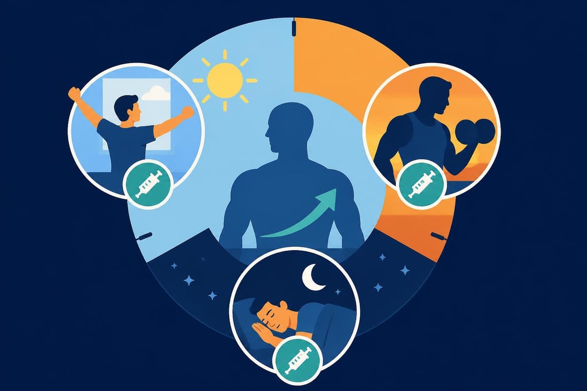 Peptide administration timing