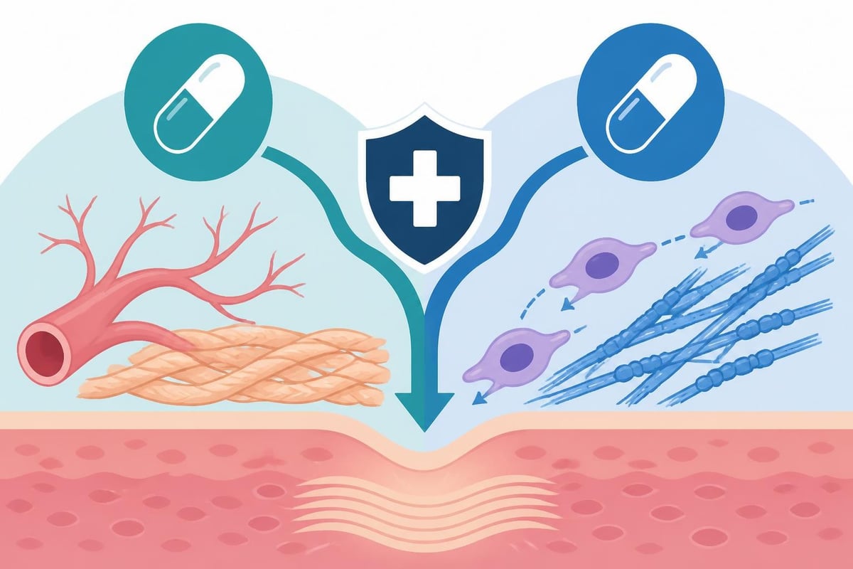 Peptide healing mechanisms