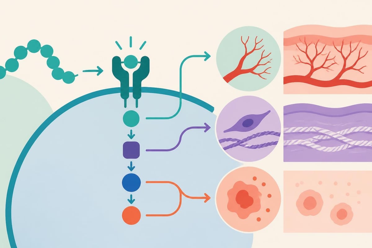 Peptide molecular signaling pathways