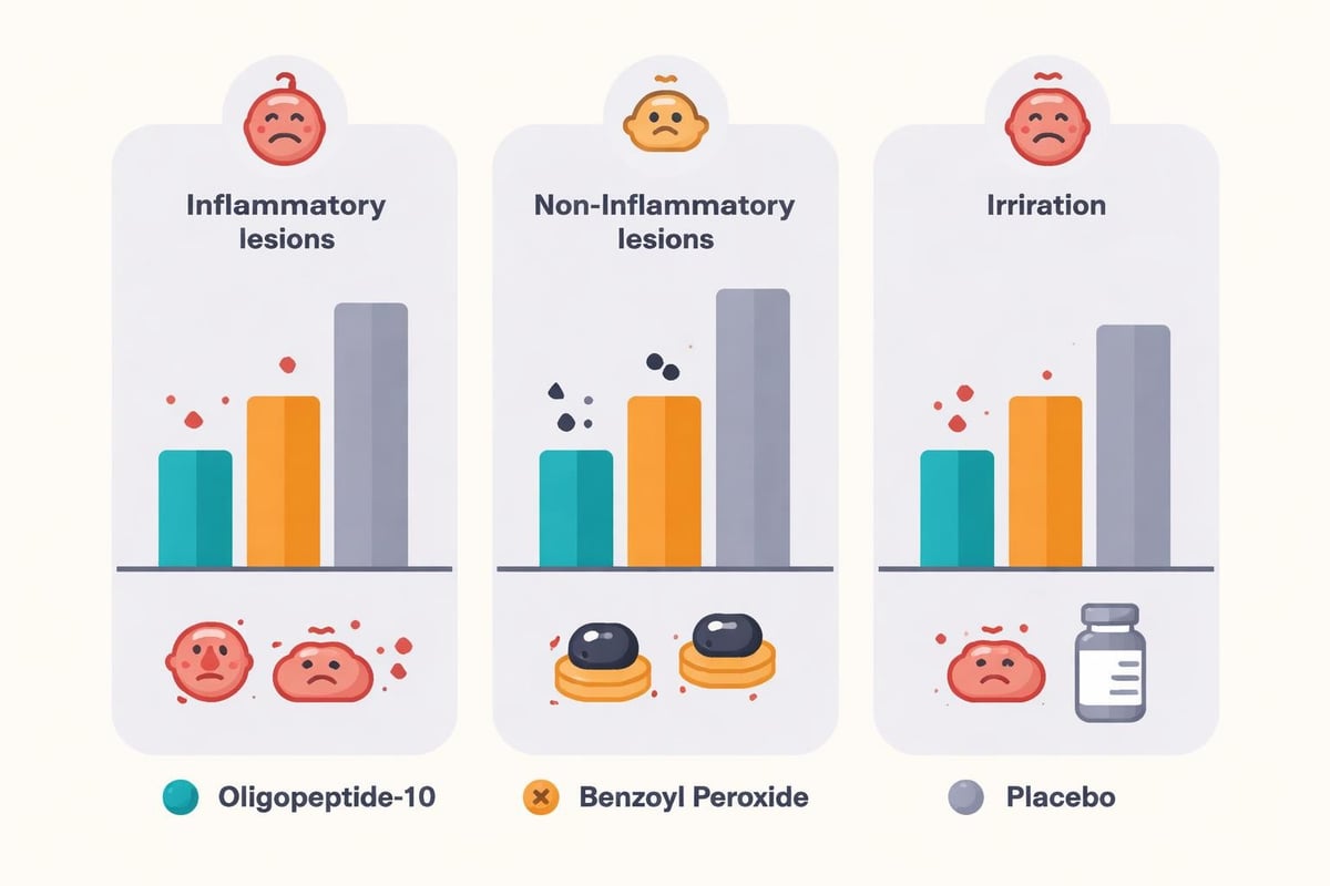 Oligopeptide 10 clinical results comparison