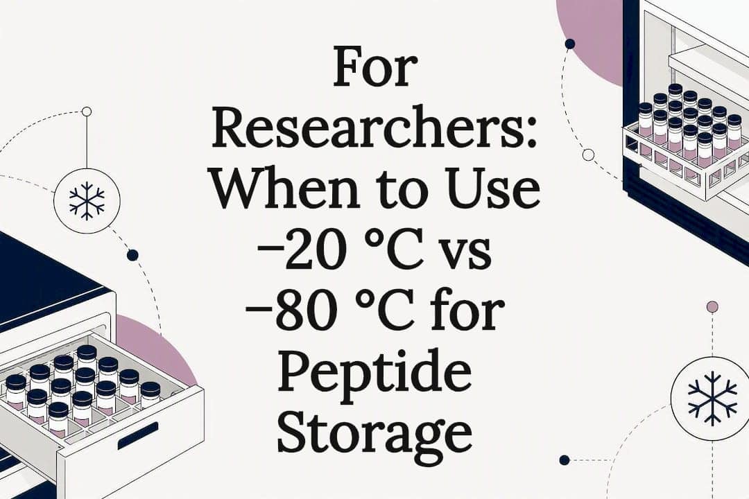 For Researchers: When to Use &minus;20 &deg;C vs &minus;80 &deg;C for Peptide Storage