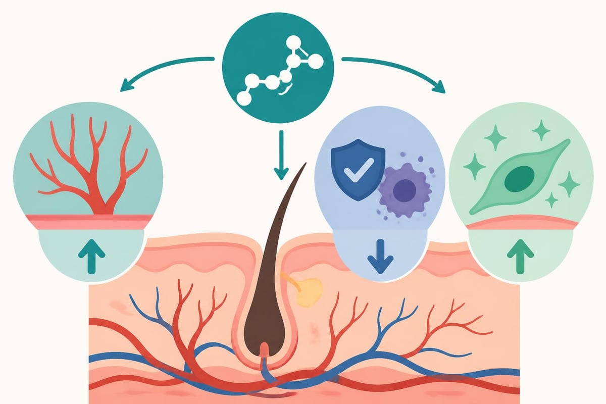 BPC-157 mechanism in follicle support