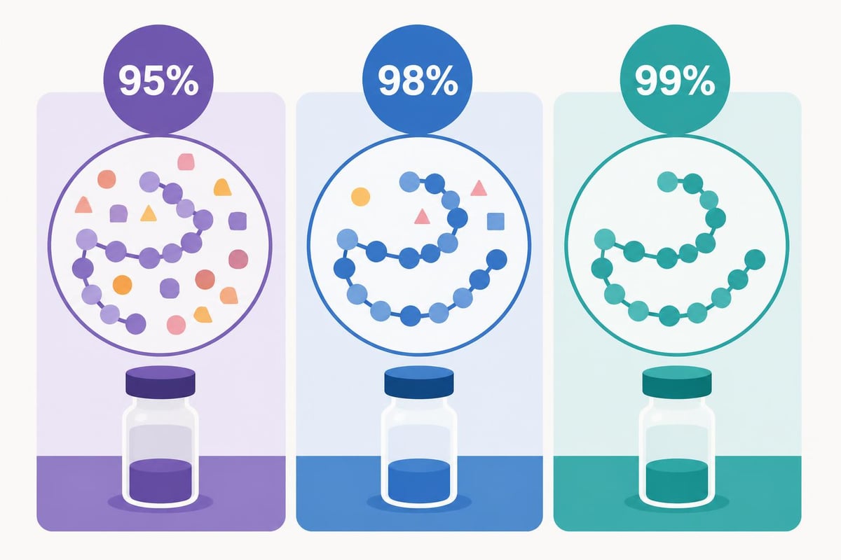 Peptide purity comparison