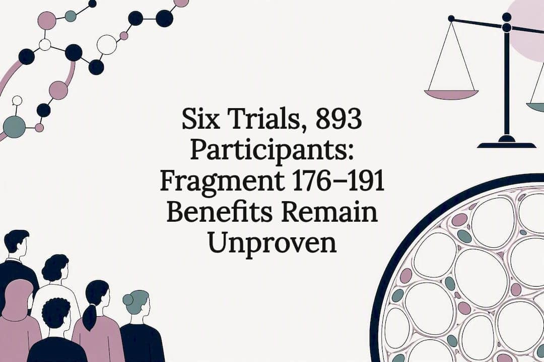 Six Trials, 893 Participants: Fragment 176&ndash;191 Benefits Remain Unproven