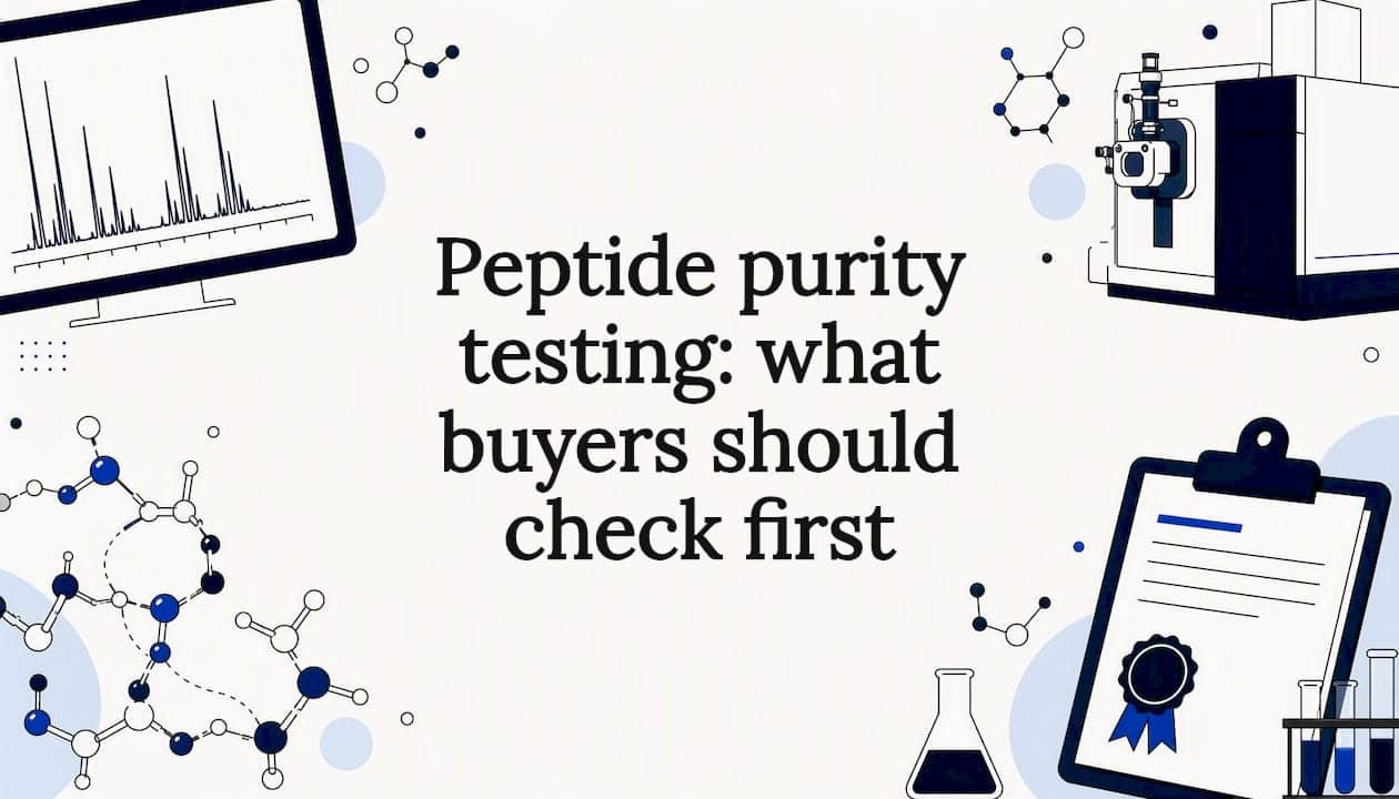 Peptide purity testing: what buyers should check first